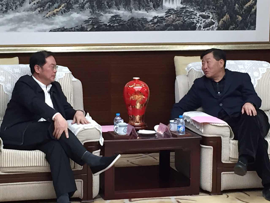 集團公司黨委書記、董事長張平陪同潘東軍市長走訪中國建筑總公司和中節(jié)能環(huán)保集團公司