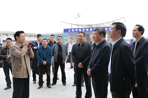 全國(guó)人大副委員長(zhǎng)、中國(guó)紅十字會(huì)會(huì)長(zhǎng)陳竺在上饒市調(diào)研，并視察綜合交通樞紐等項(xiàng)目