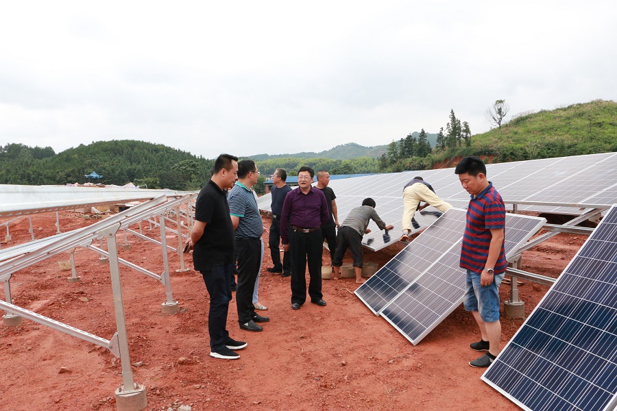 集團(tuán)公司董事長(zhǎng)張平一行在黃墩村調(diào)研精準(zhǔn)扶貧工作進(jìn)展