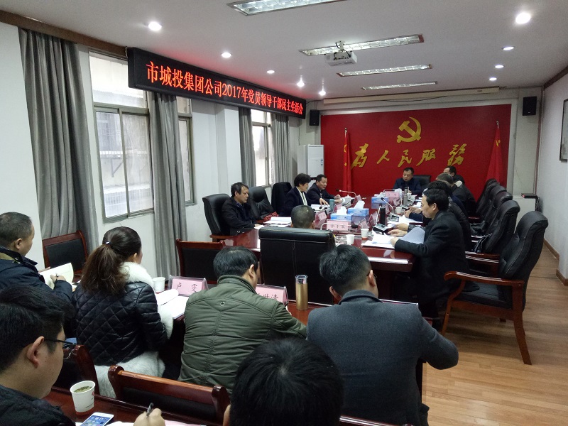 集團(tuán)公司召開2017年度民主生活會