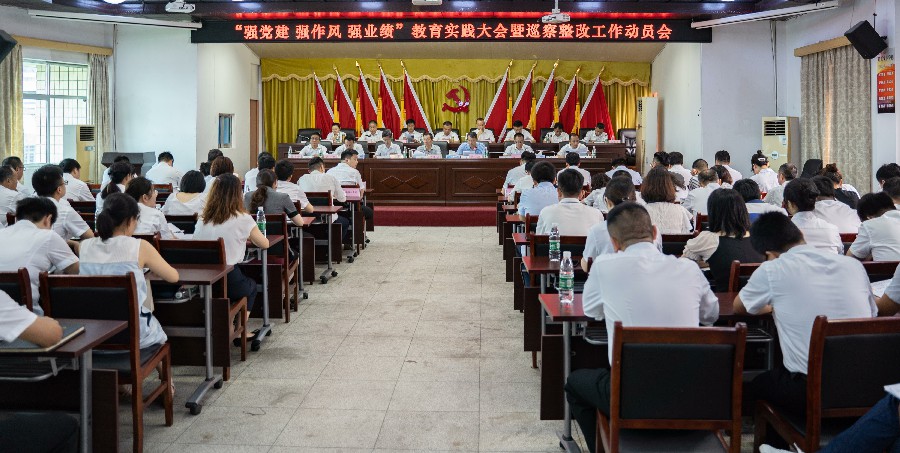 市城投集團(tuán)公司召開“強(qiáng)黨建 強(qiáng)作風(fēng) 強(qiáng)業(yè)績”教育實(shí)踐大會暨巡察整改工作動員會